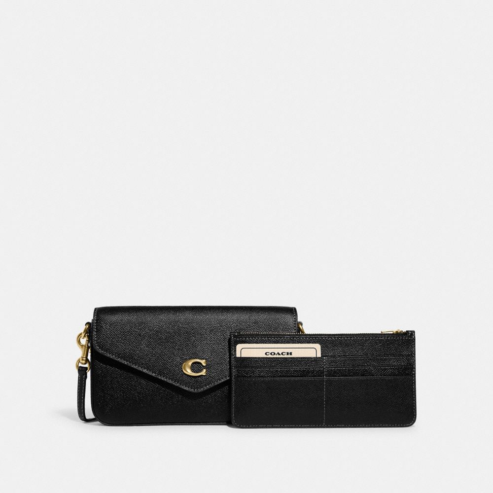 Black Coach Wyn Crossgrain Leather Women Crossbody Bags | SG_CH62684