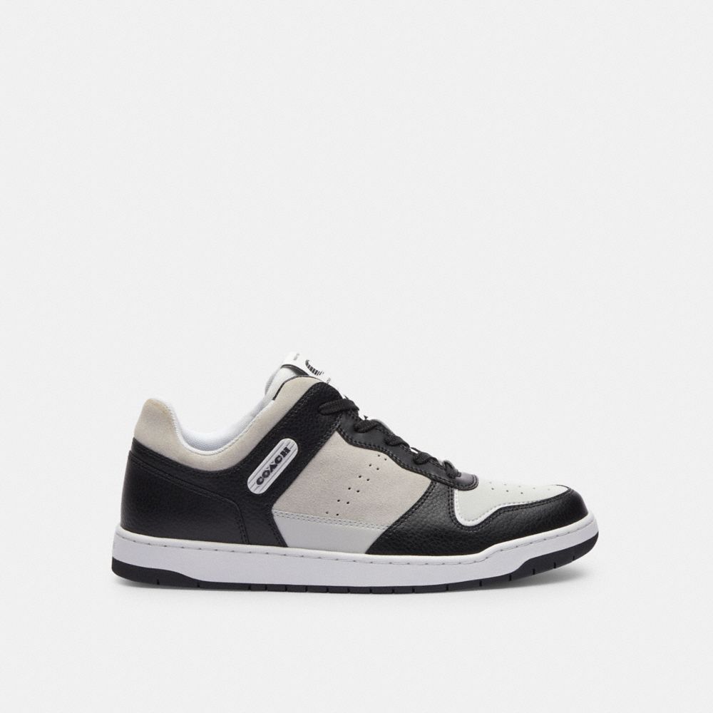 Black / White Coach C201 Men Sneakers | SG_CH84518