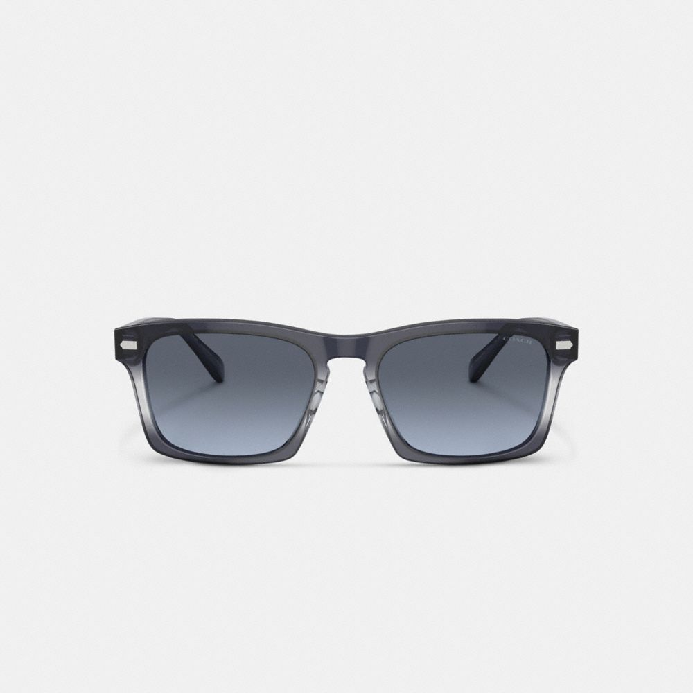 Blue Coach Keyhole Square Gradient Men Sunglasses | SG_CH20721