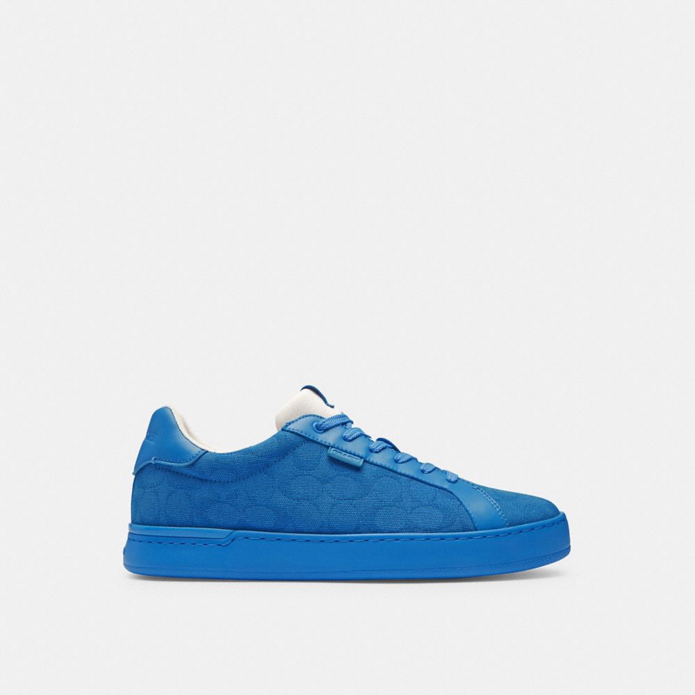 Blue Coach Lowline Low Top In Signature Canvasberry Men Sneakers | SG_CH29393