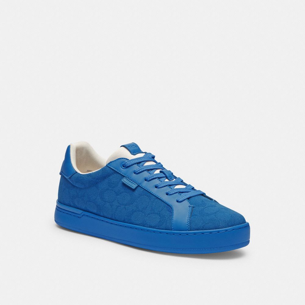 Blue Coach Lowline Low Top In Signature Canvasberry Men Sneakers | SG_CH29393