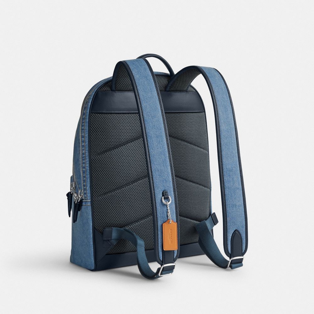 Blue / Indigo Blue Coach Charter Denim Men Backpacks | SG_CH45893