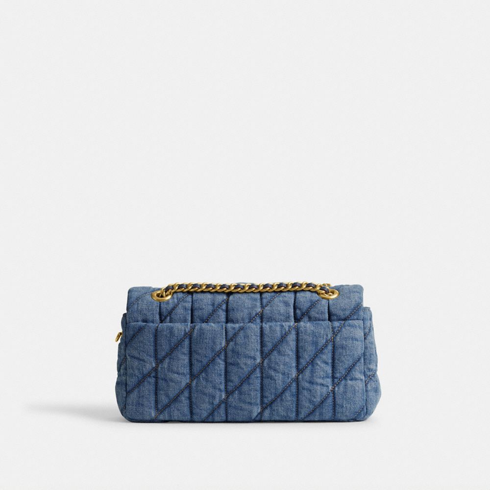 Blue / Indigo Coach Tabby 26 With Quilting Denim Women Shoulder Bags | SG_CH59310