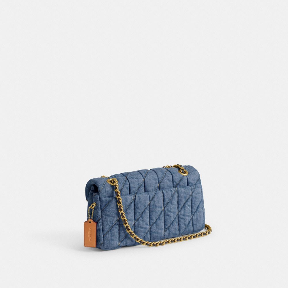 Blue / Indigo Coach Tabby 26 With Quilting Denim Women Shoulder Bags | SG_CH59310