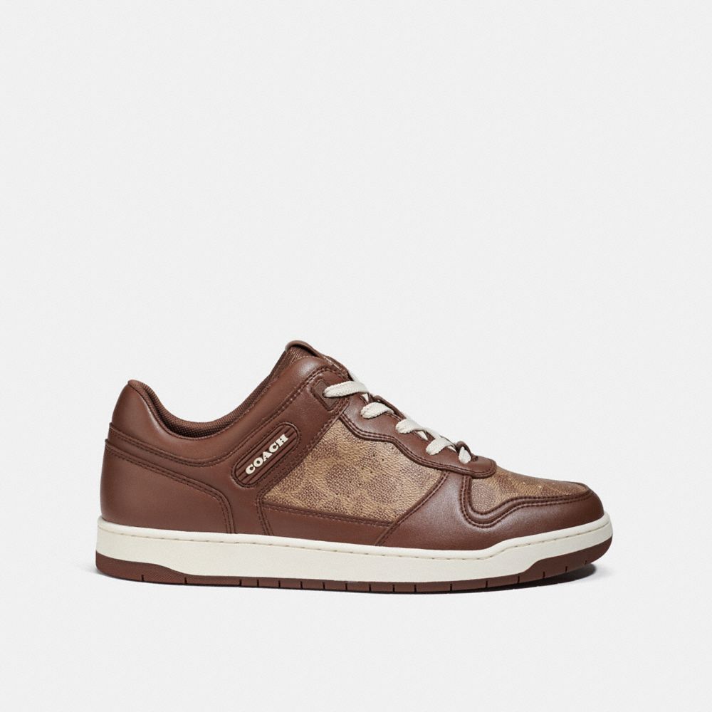 Brown Coach C201 In Signature Men Sneakers | SG_CH67603