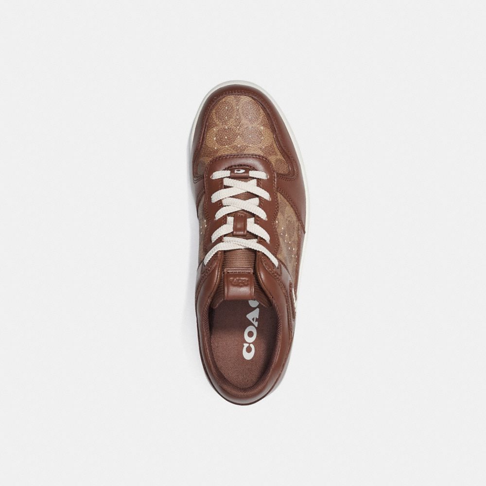 Brown Coach C201 In Signature Men Sneakers | SG_CH67603