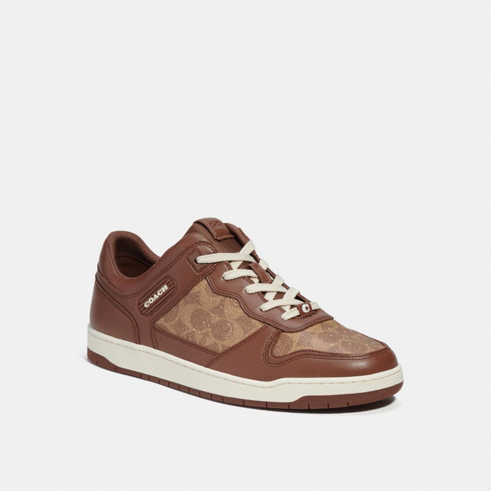 Brown Coach C201 In Signature Men Sneakers | SG_CH67603