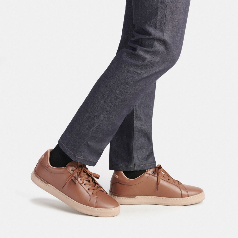 Brown Coach Lowline Low Top Men Sneakers | SG_CH74754