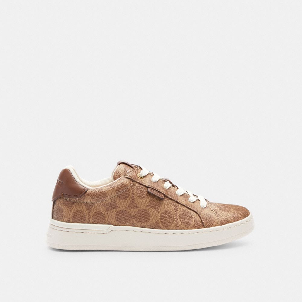 Brown Coach Lowline Luxe Low Top Tan Women Sneakers | SG_CH57279