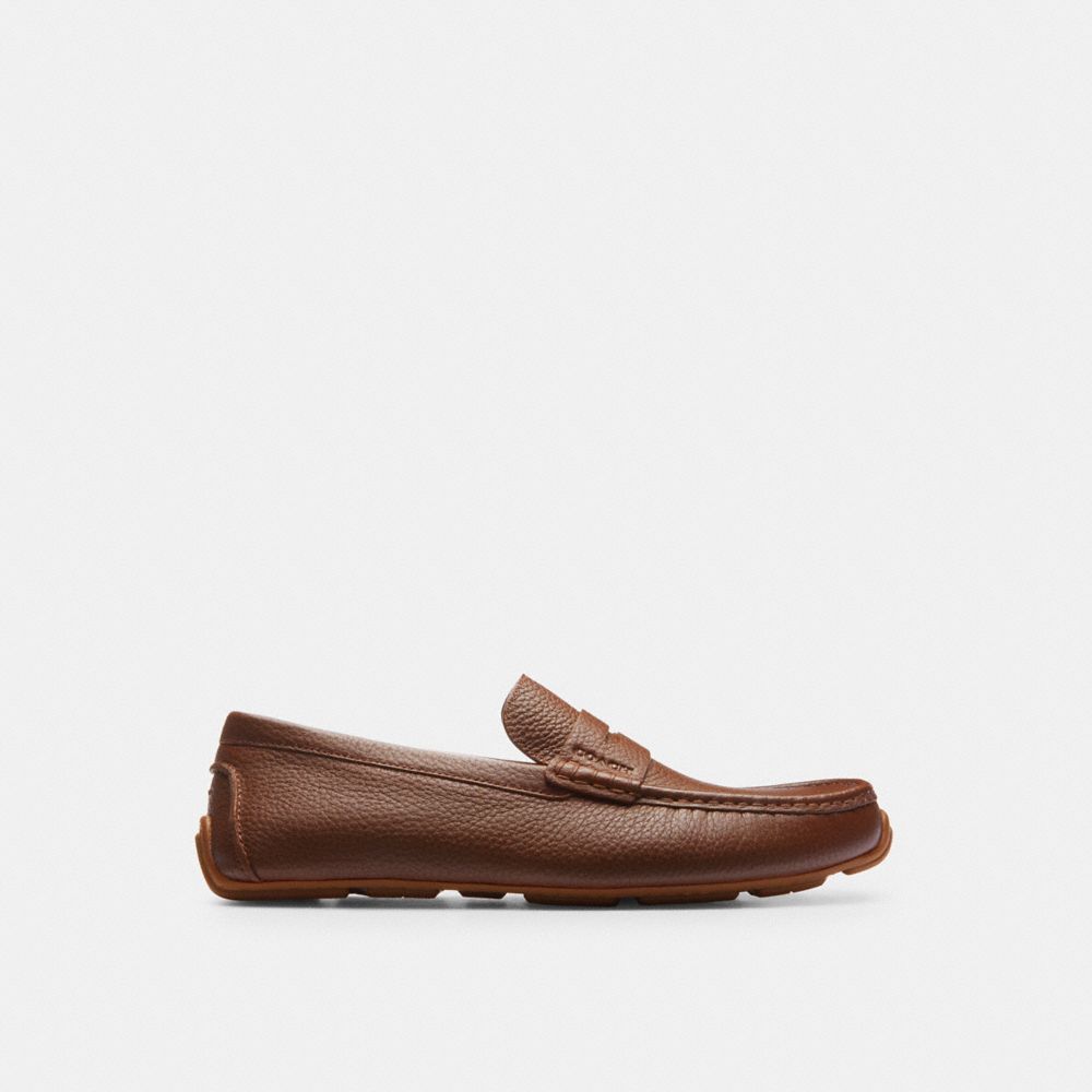 Brown Coach Luca Men Drivers Shoes | SG_CH66873