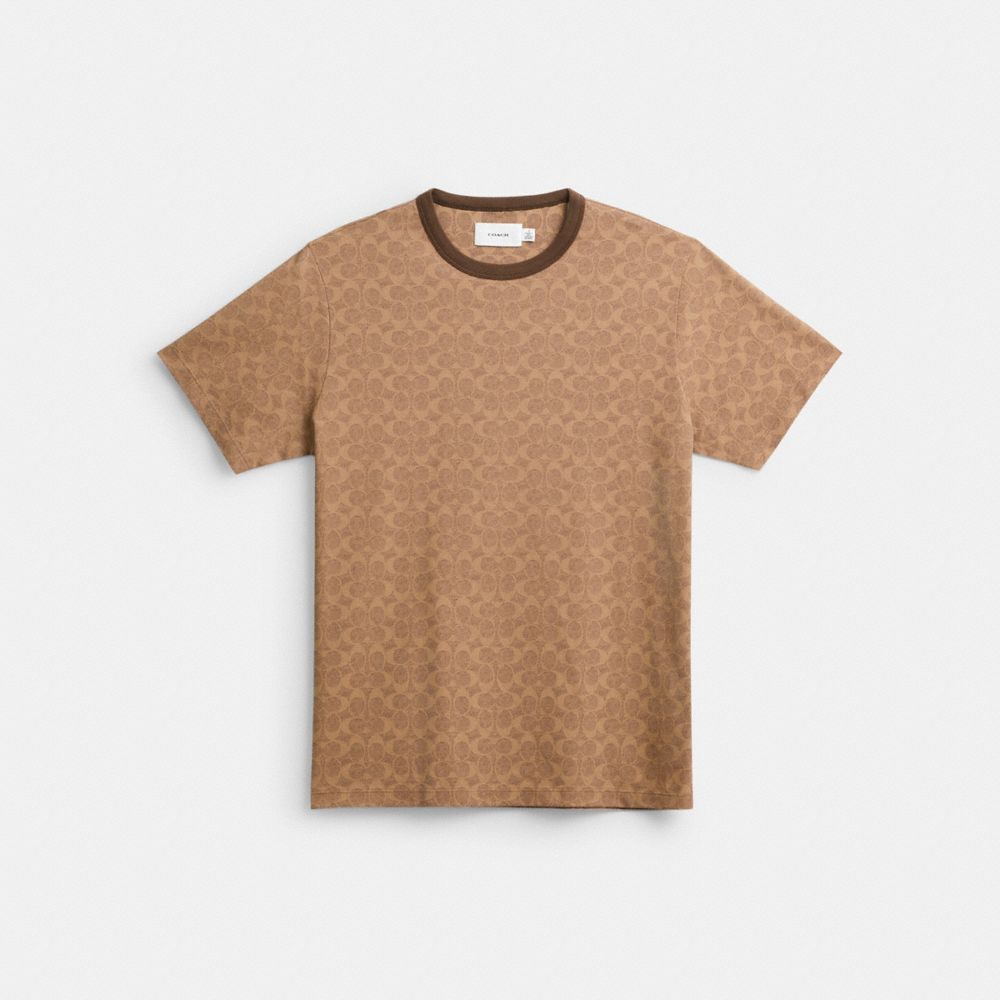 Brown Coach Signature Women T Shirts | SG_CH37472