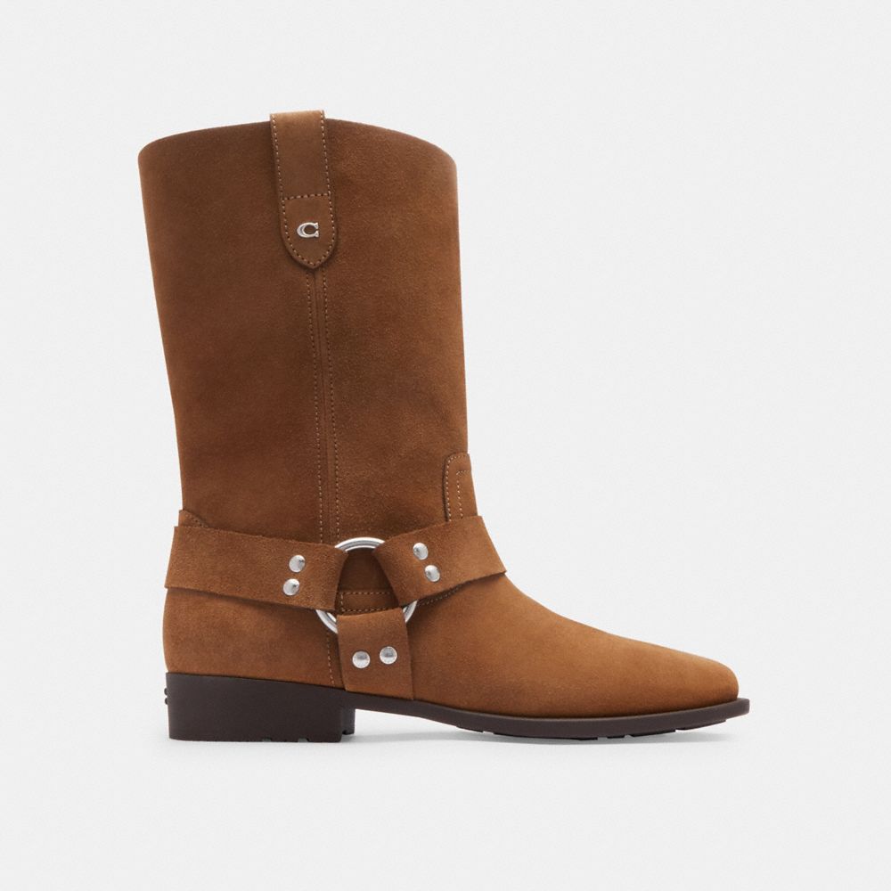 Brown Coach Tara Biker Coconut Women Boots | SG_CH24038