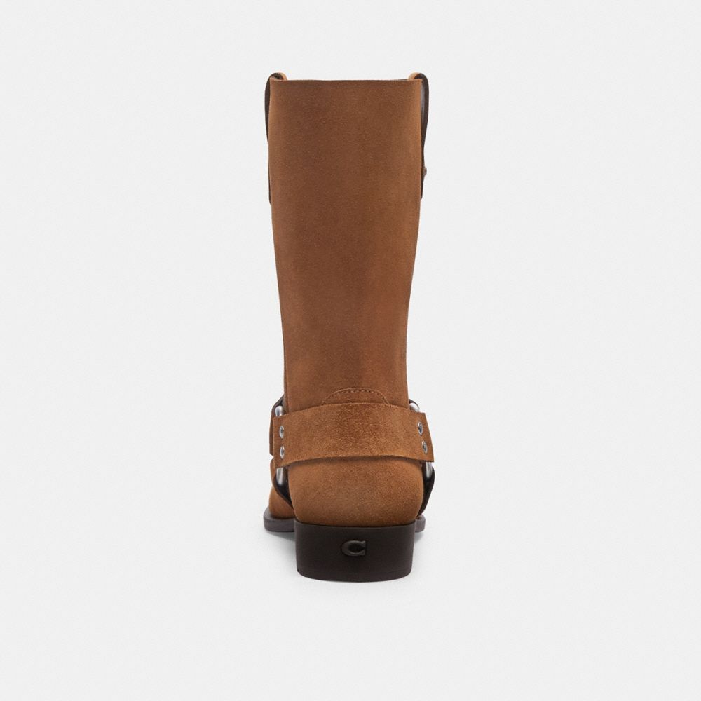 Brown Coach Tara Biker Coconut Women Boots | SG_CH24038