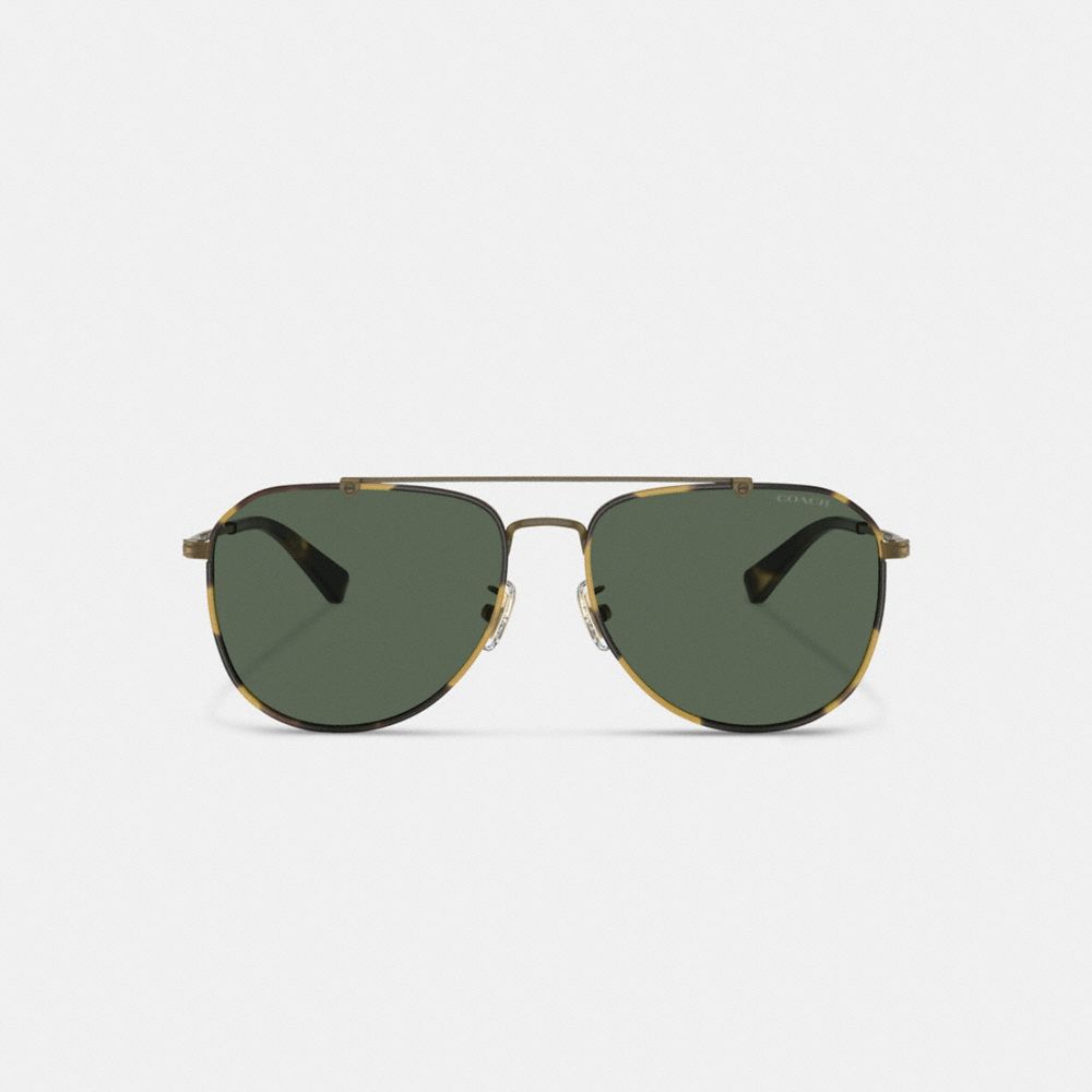 Gold Coach Metal Windsor Pilot Men Sunglasses | SG_CH84004