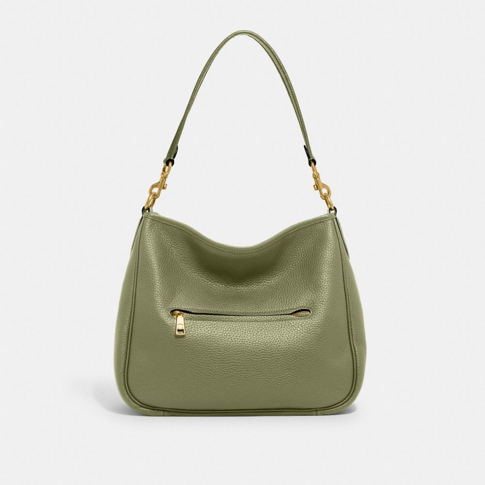 Green Coach Cary Pebble Leather Women Shoulder Bags | SG_CH96804