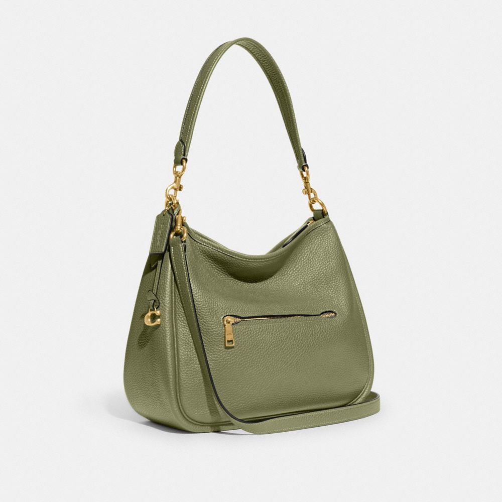 Green Coach Cary Pebble Leather Women Shoulder Bags | SG_CH96804