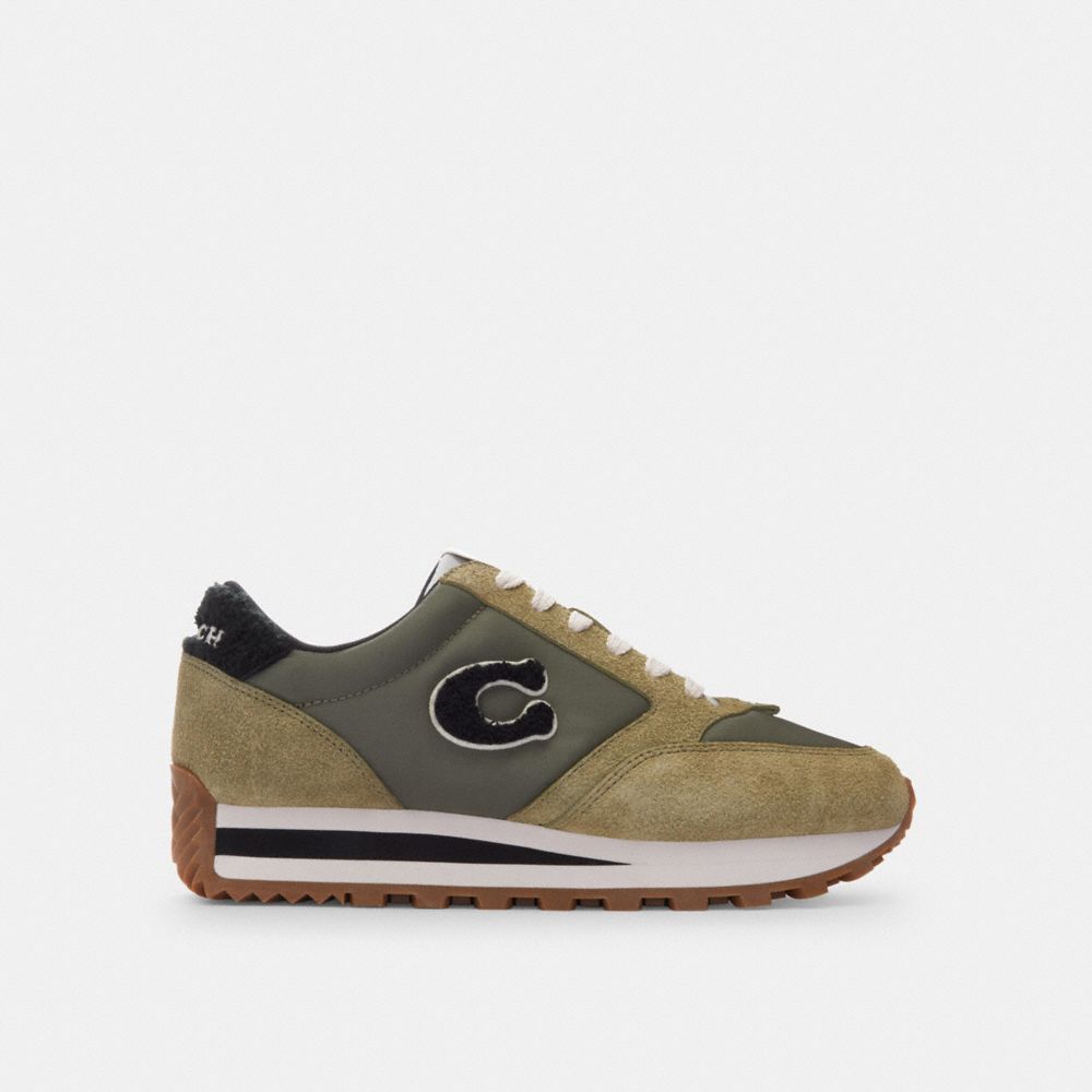 Green Coach Runner Moss Women Sneakers | SG_CH85462