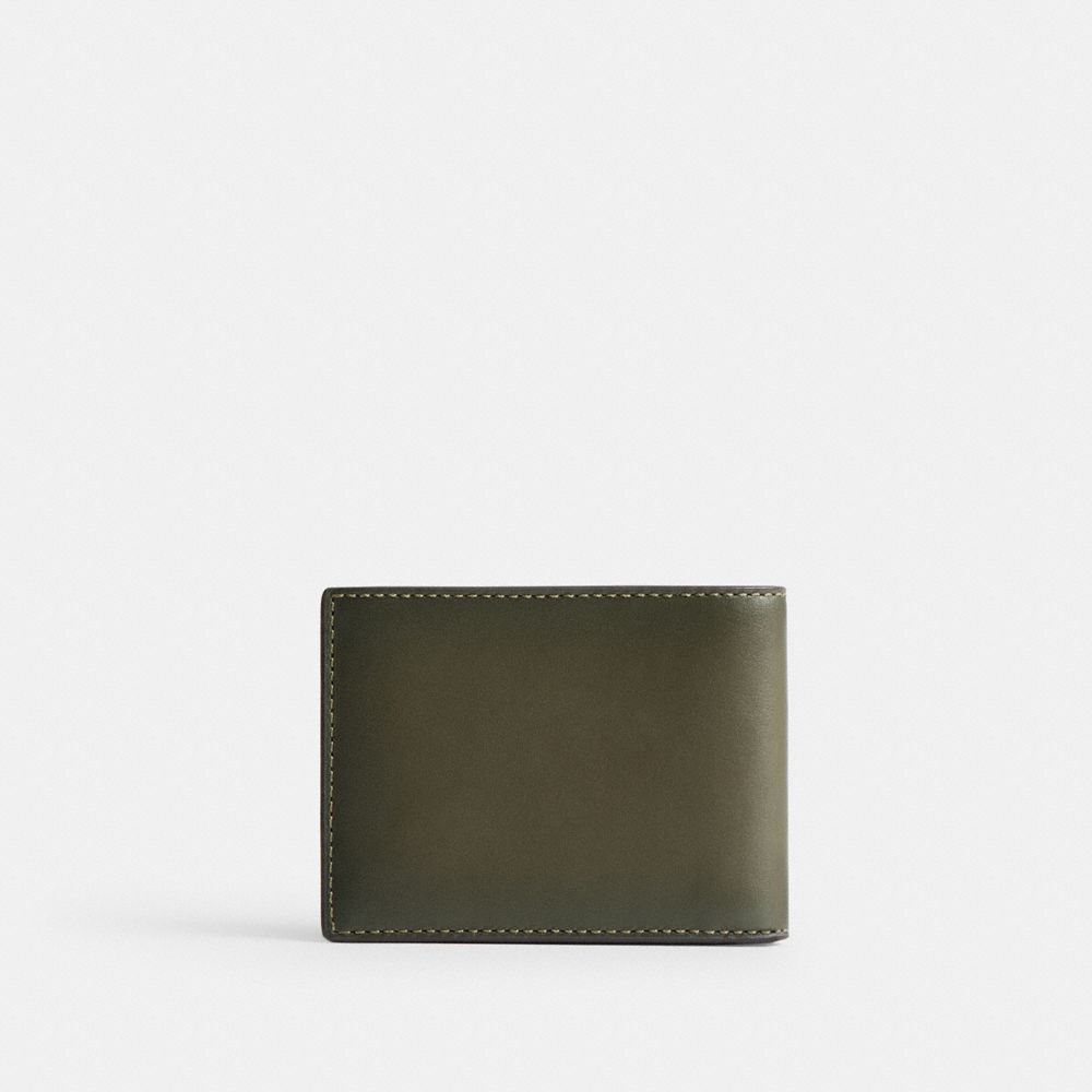 Green Coach Slim Billfold Wallet Men Billfolds | SG_CH47462