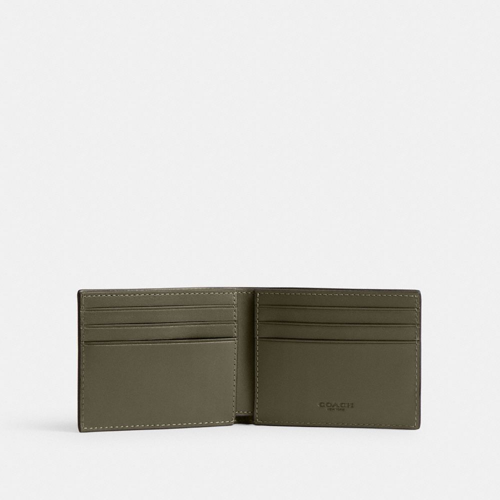 Green Coach Slim Billfold Wallet Men Billfolds | SG_CH47462