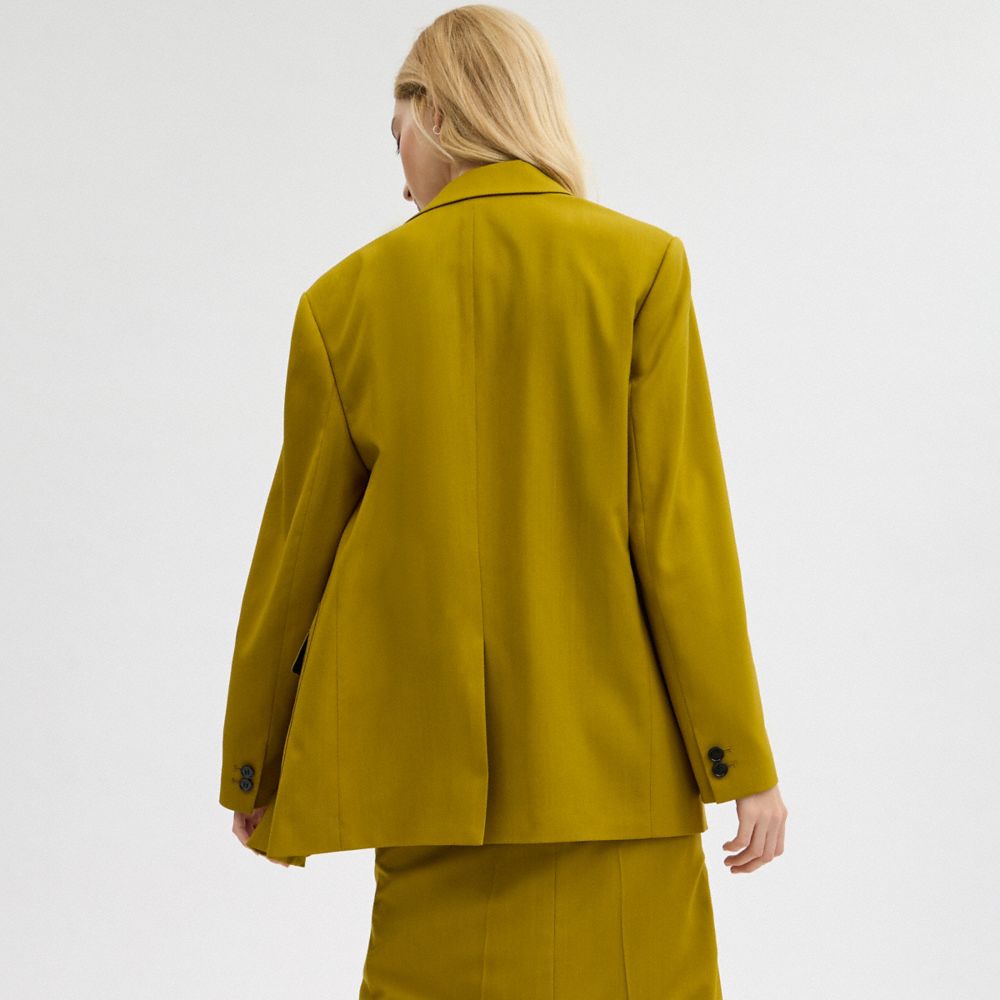 Green Coach Tailored Women Jackets | SG_CH59003