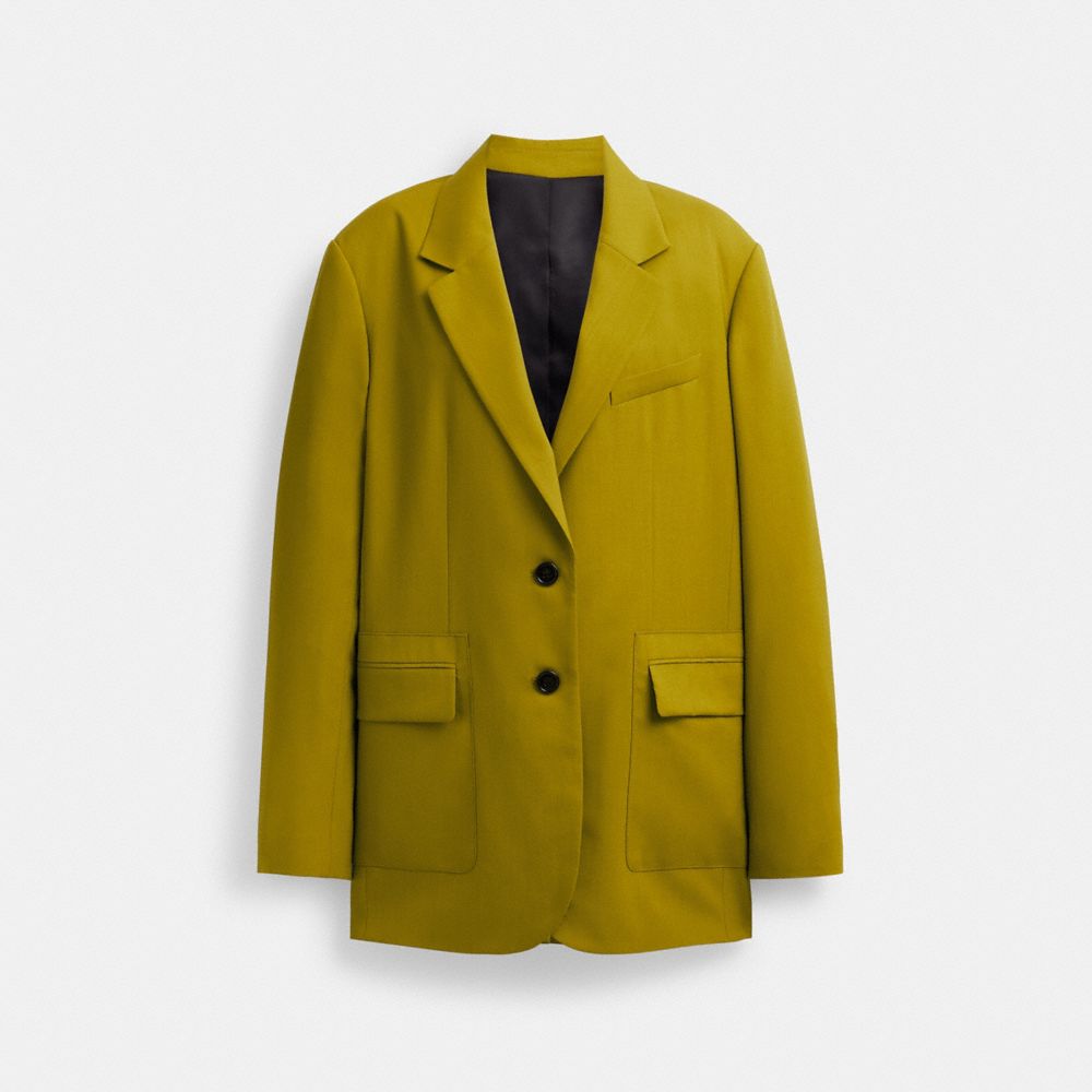 Green Coach Tailored Women Jackets | SG_CH59003