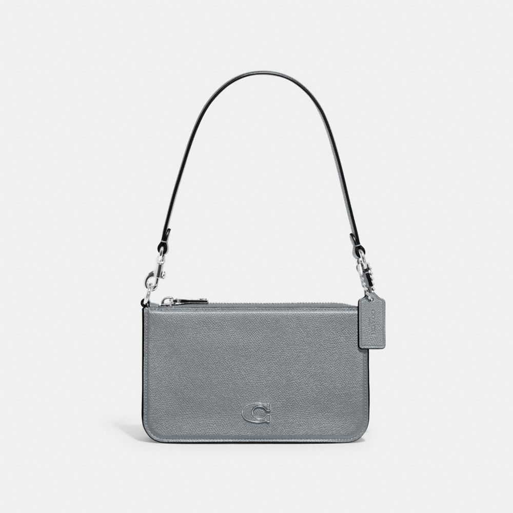 Grey Blue Coach With Signature Men Pouches | SG_CH52996