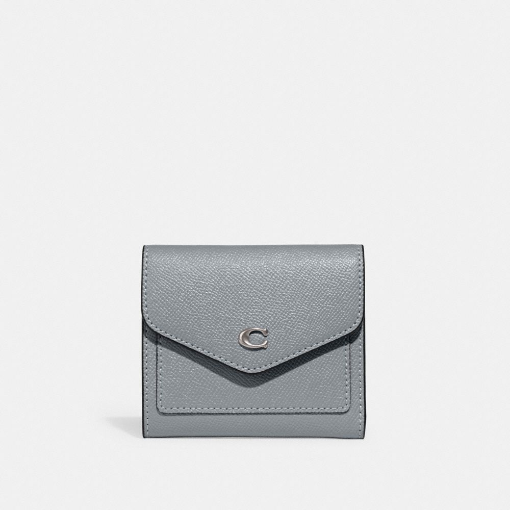 Grey Blue Coach Wyn Leather Women Small Wallets | SG_CH10641