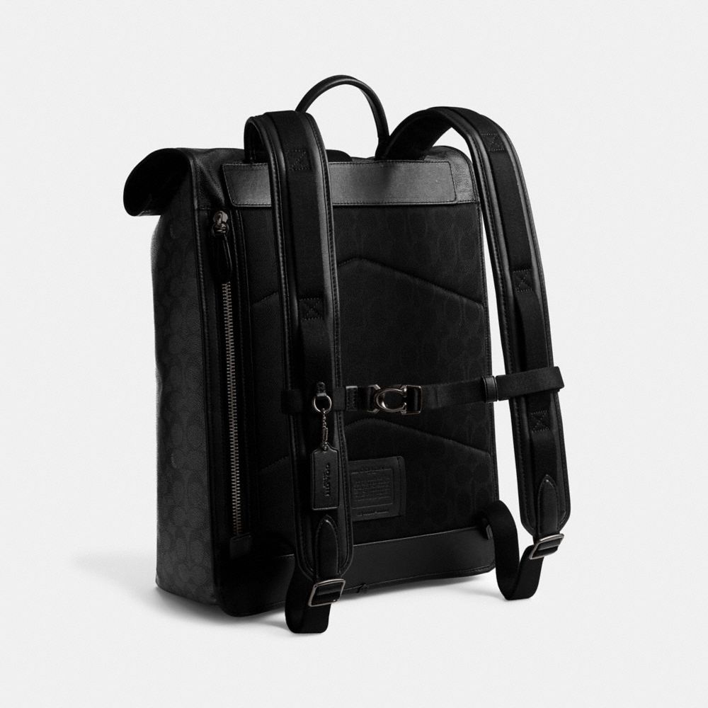 Grey Coach Beck Roll Top In Signature Men Backpacks | SG_CH33308