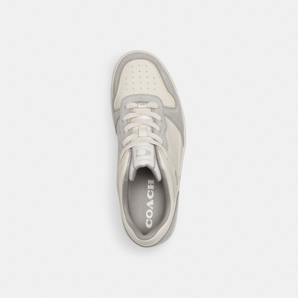 Grey Coach C201 Low Top Chalk Women Sneakers | SG_CH37088