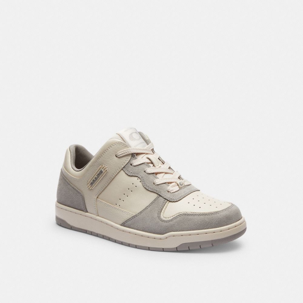 Grey Coach C201 Low Top Chalk Women Sneakers | SG_CH37088