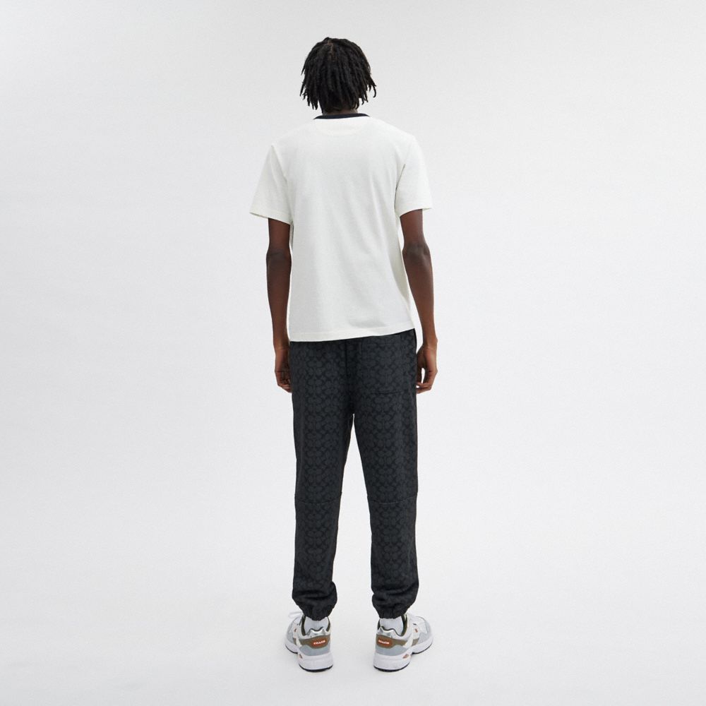 Grey Coach Essential Signature Signature Men Joggers | SG_CH16447