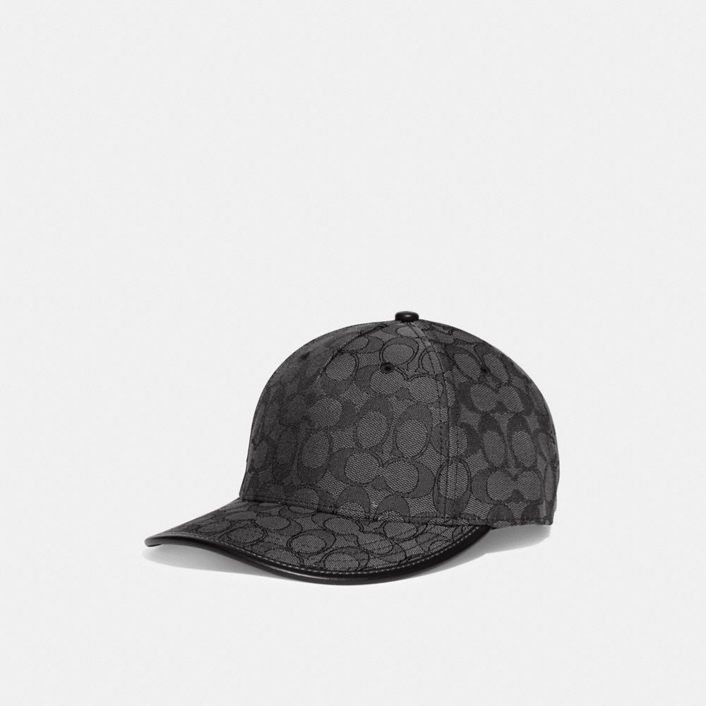 Grey Coach Signature Jacquard Baseball Men Hats | SG_CH18640