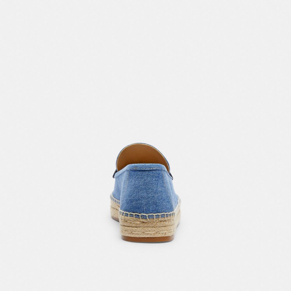 Indigo Blue Coach Camilla Indigo Denim Women Espadrille | SG_CH11390