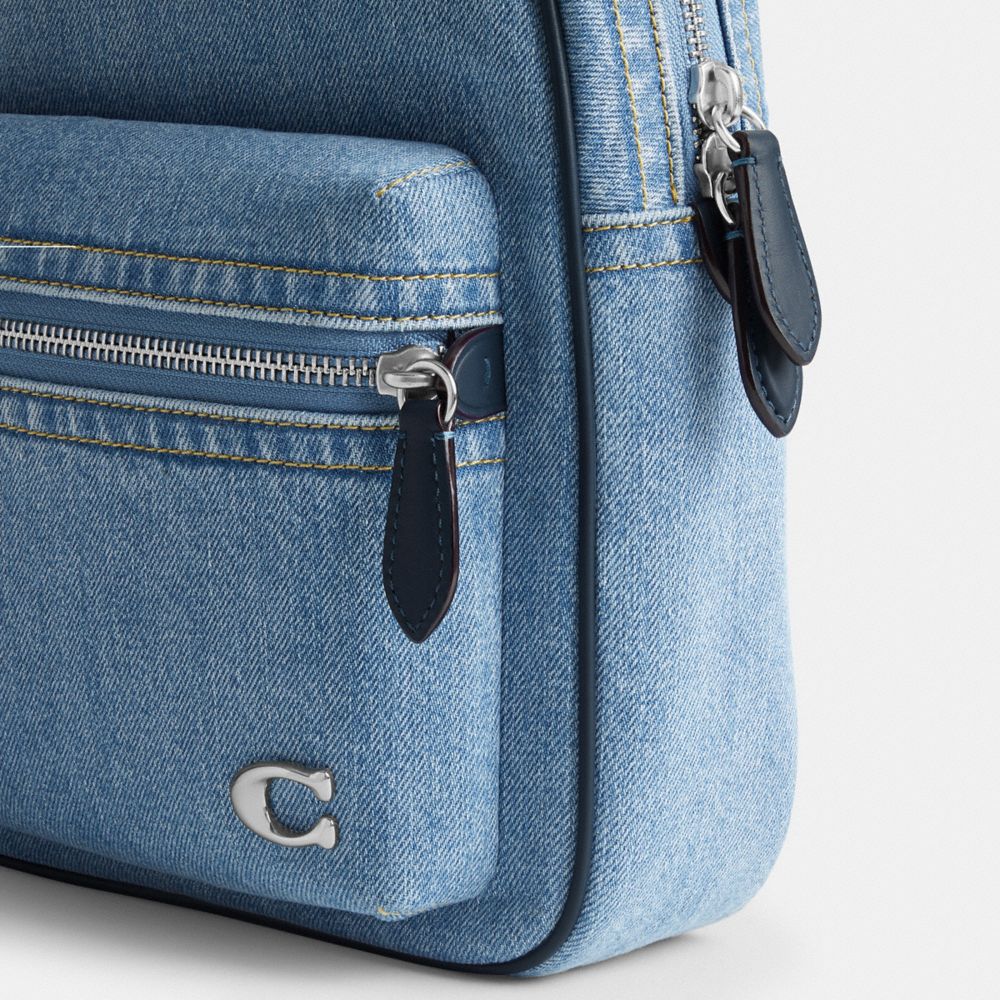 Indigo Blue Coach Charter Pack Indigo Denim Men Crossbody Bags | SG_CH82440