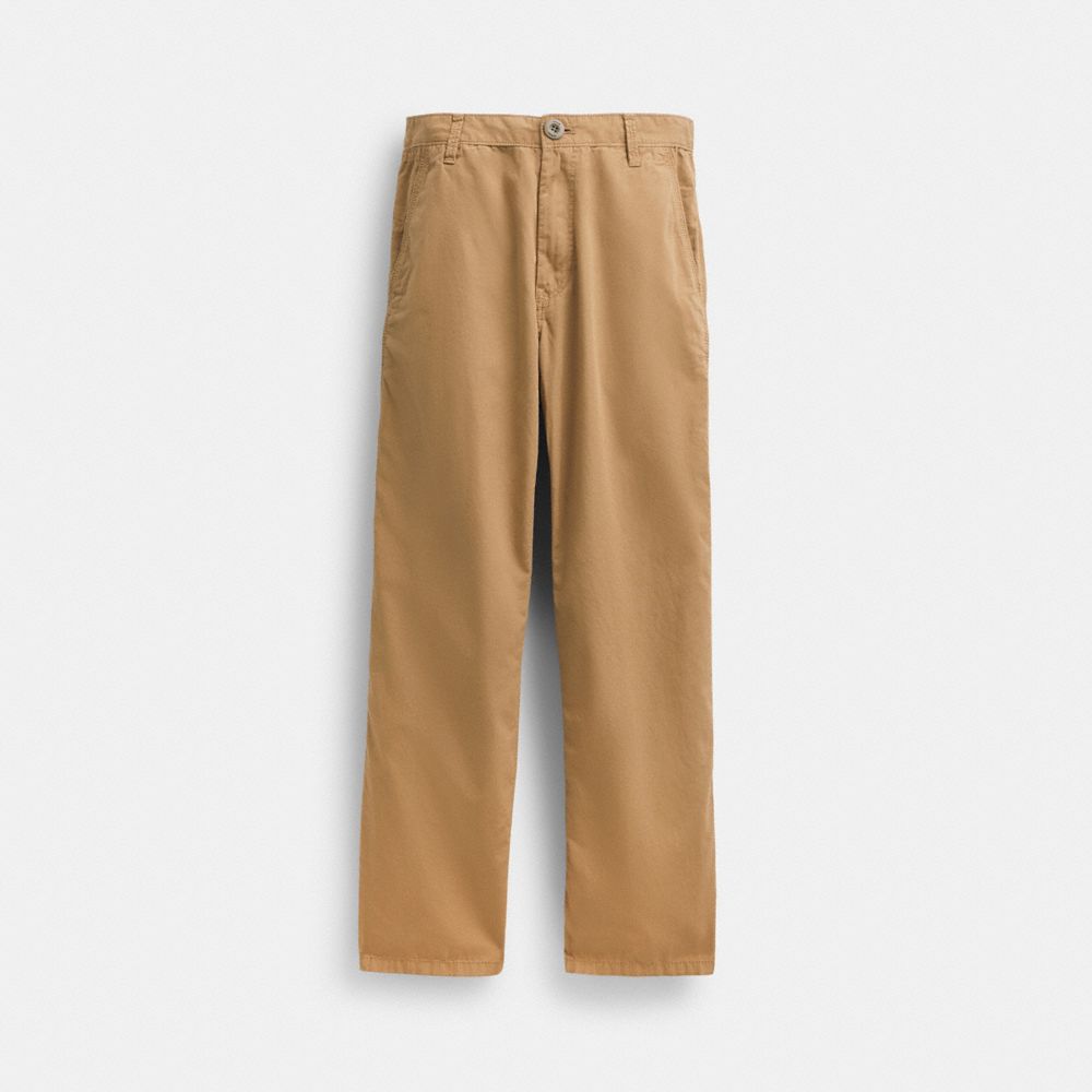 Khaki Coach Regenerative Cotton Trousers Men T Shirts | SG_CH56207