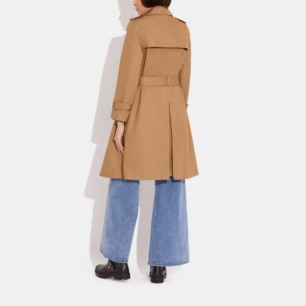 Khaki Coach Trench Women Jackets | SG_CH54369