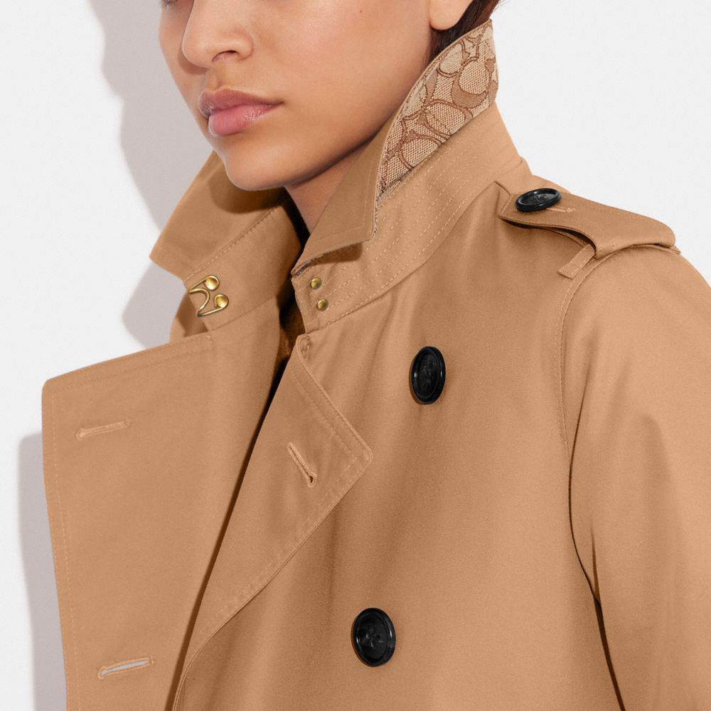 Khaki Coach Trench Women Jackets | SG_CH54369