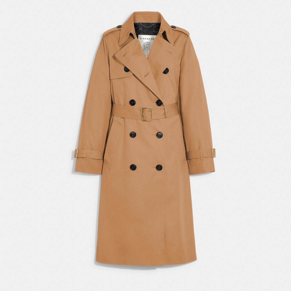 Khaki Coach Trench Women Jackets | SG_CH54369