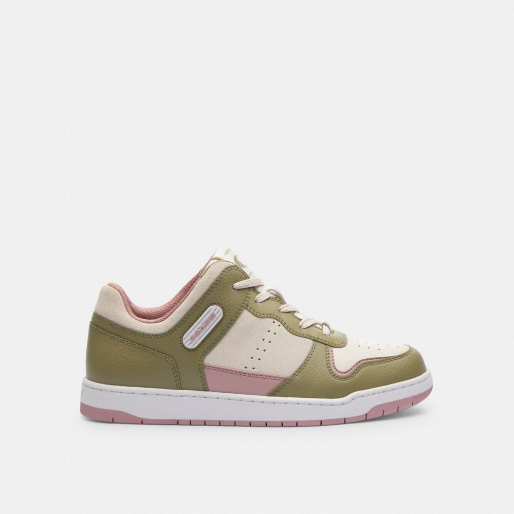 Light Rose Coach C201 Low Top Moss Women Sneakers | SG_CH75215