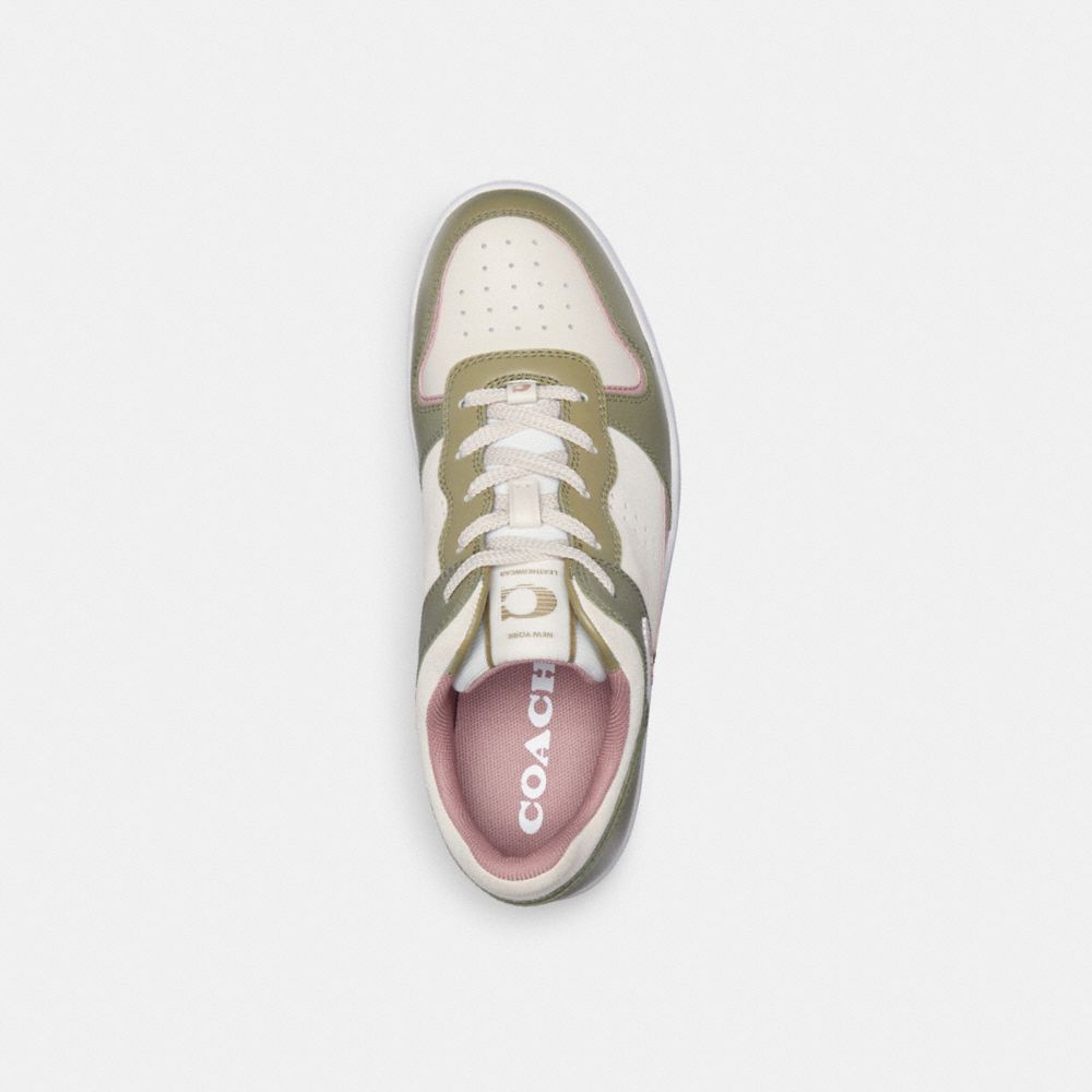 Light Rose Coach C201 Low Top Moss Women Sneakers | SG_CH75215