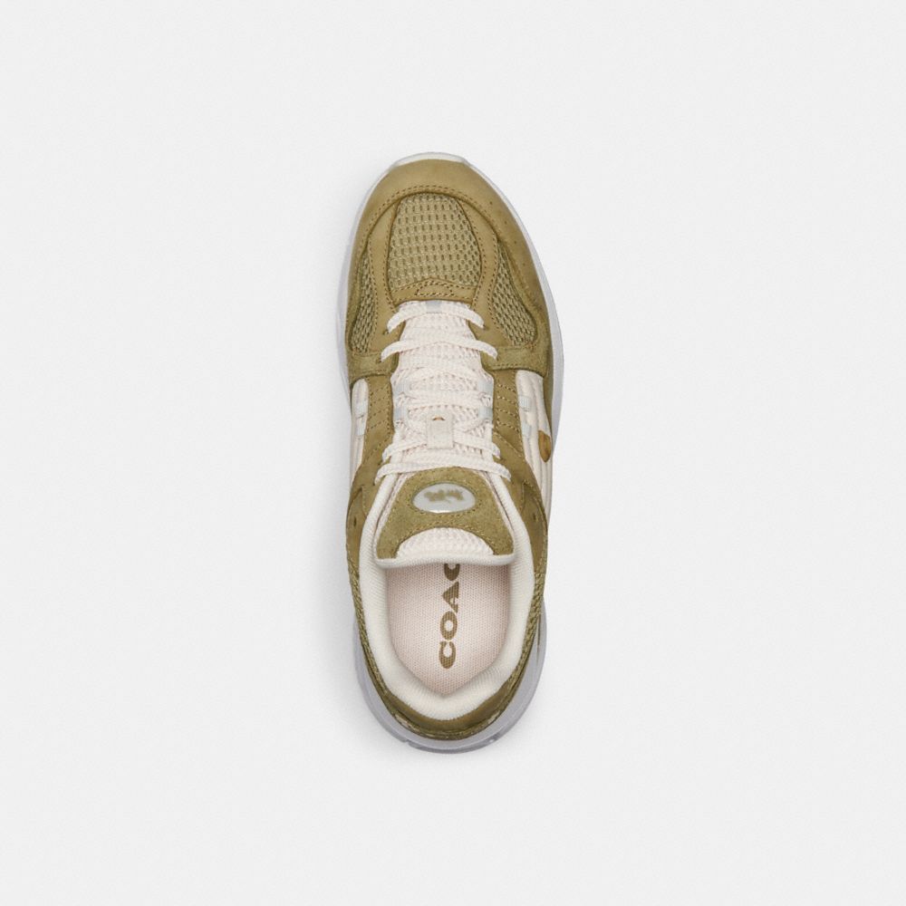 Olive Coach C301 Moss Women Sneakers | SG_CH22463