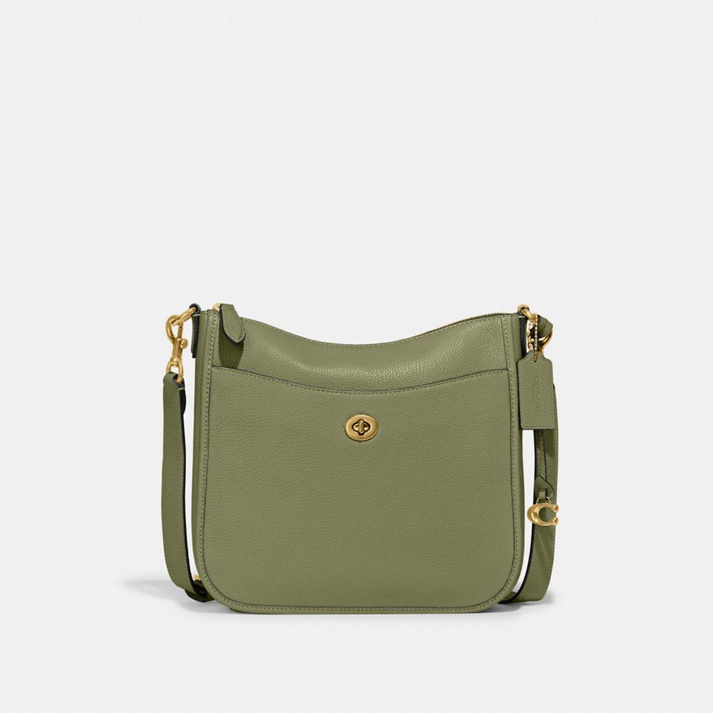 Olive Coach Chaise Brass Women Crossbody Bags | SG_CH82216