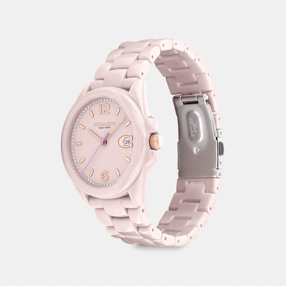 Pink Coach Greyson 36 Mm Blush Women Watches | SG_CH11793