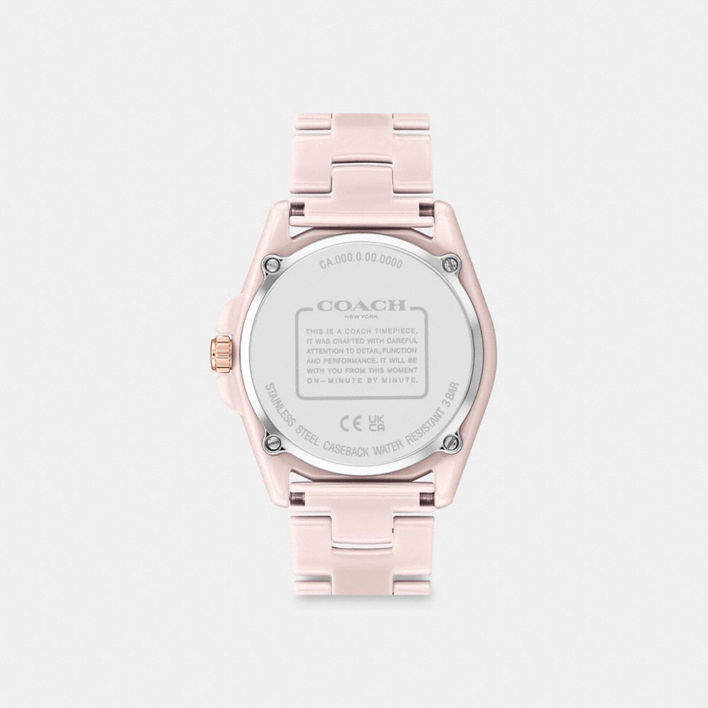 Pink Coach Greyson 36 Mm Blush Women Watches | SG_CH11793