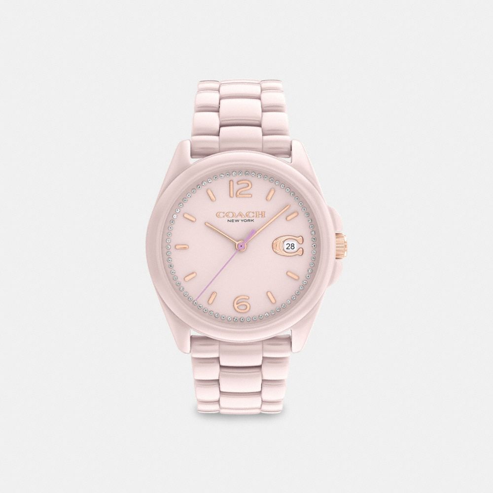 Pink Coach Greyson 36 Mm Blush Women Watches | SG_CH11793