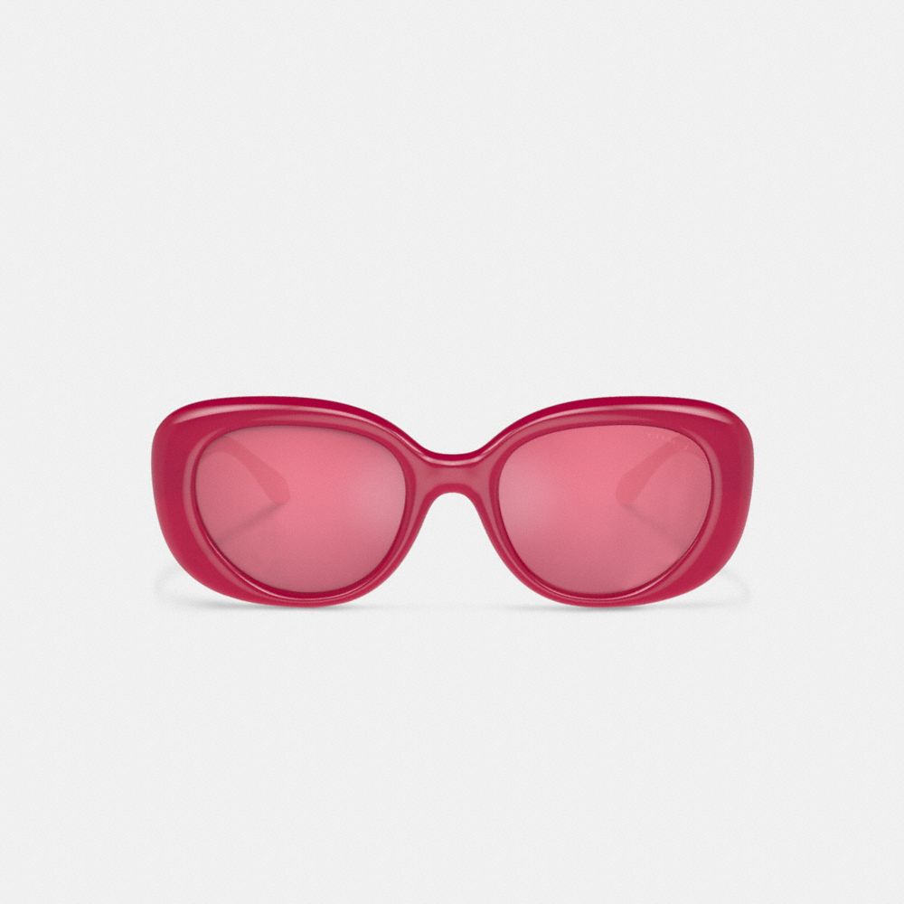 Pink Coach Pillow Tabby Round Magenta Women Sunglasses | SG_CH22014