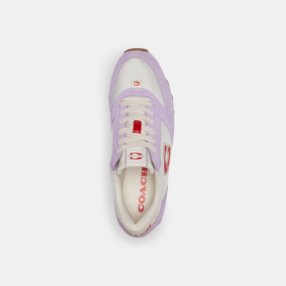 Purple Coach Runner Soft Women Sneakers | SG_CH31442