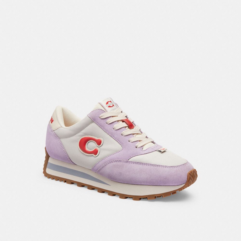 Purple Coach Runner Soft Women Sneakers | SG_CH31442