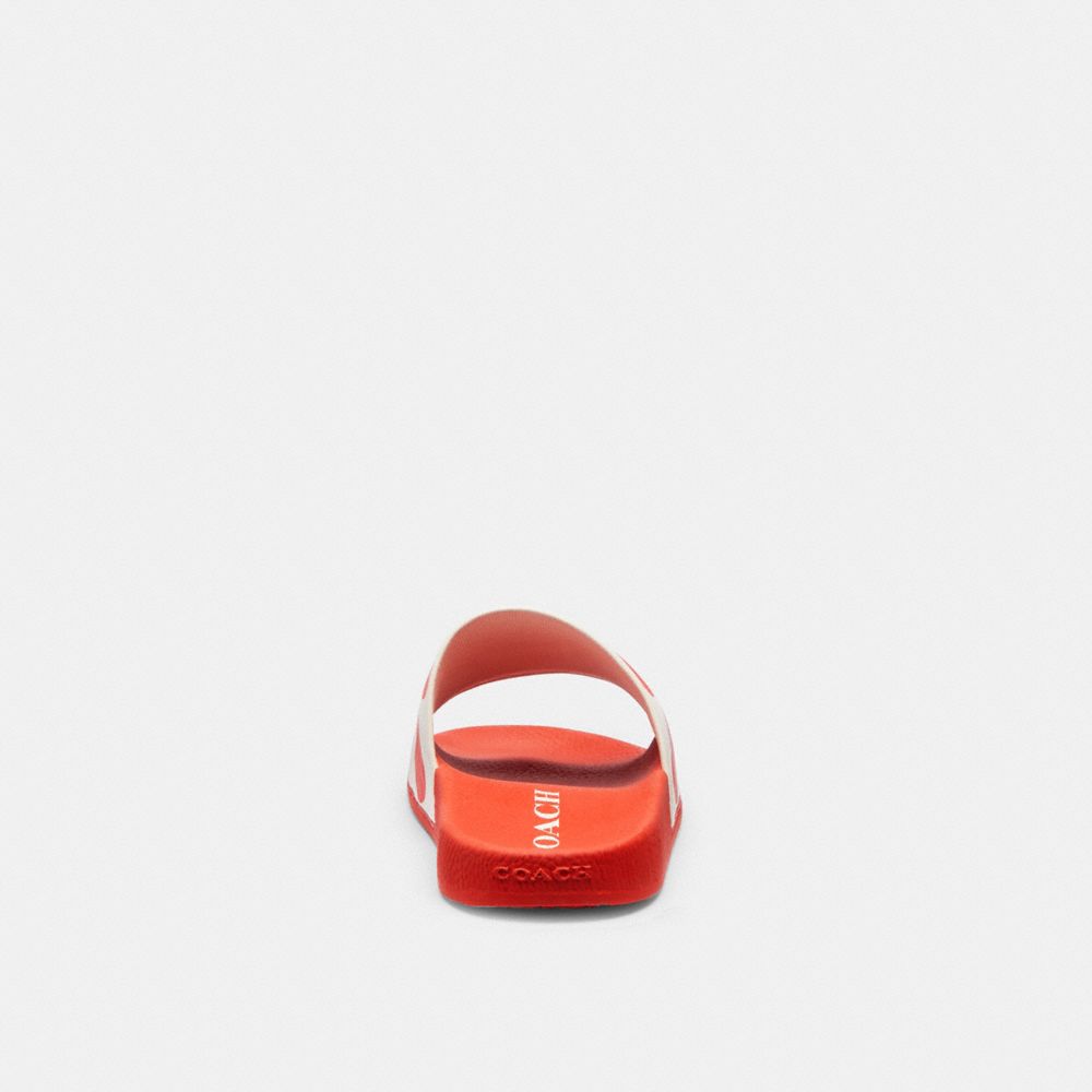 Red Coach Udele Sport With Valentine's Print Rubber Women Sandals | SG_CH98129