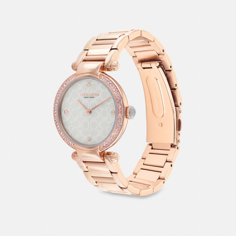 Rose Gold Coach Cary 34 Mm Women Watches | SG_CH34742